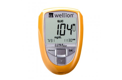 Глюкомер Wellion Luna Duo с 25 + 5 тест ленти
